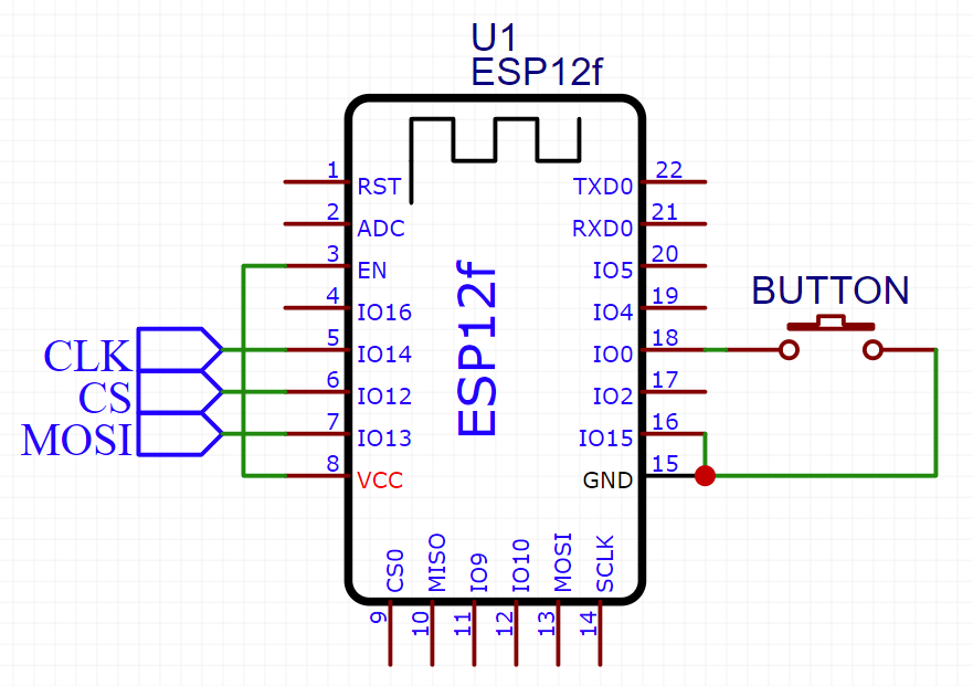 ESP12F Wiring Diagram